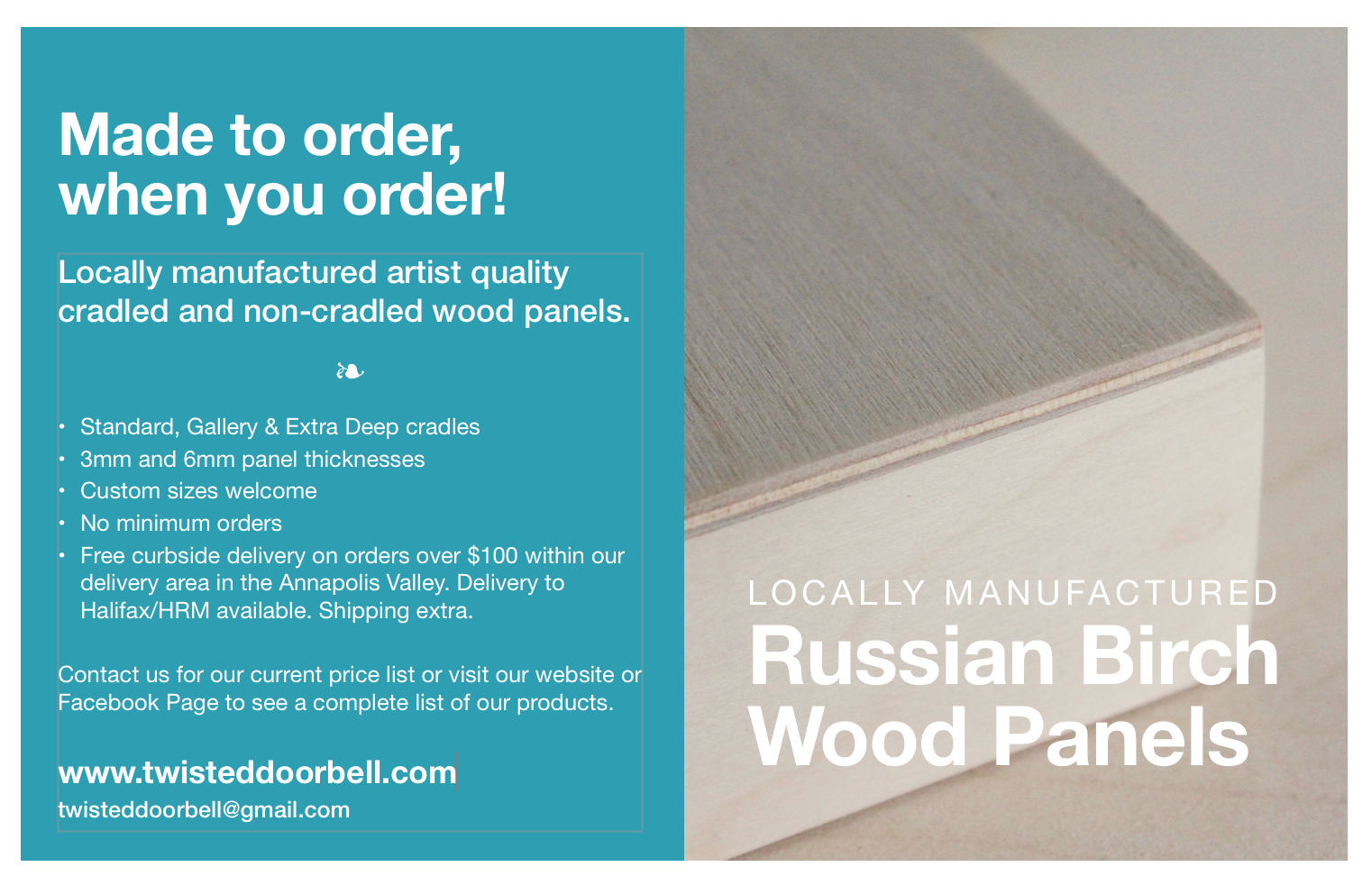 14 Inch Round Birch Art Panel - 3/4 Inch Deep Flat Wood Canvas For Painting & Crafts