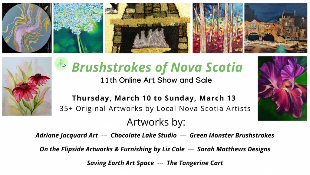art show, facebook, brushstrokes of Nova Scotia