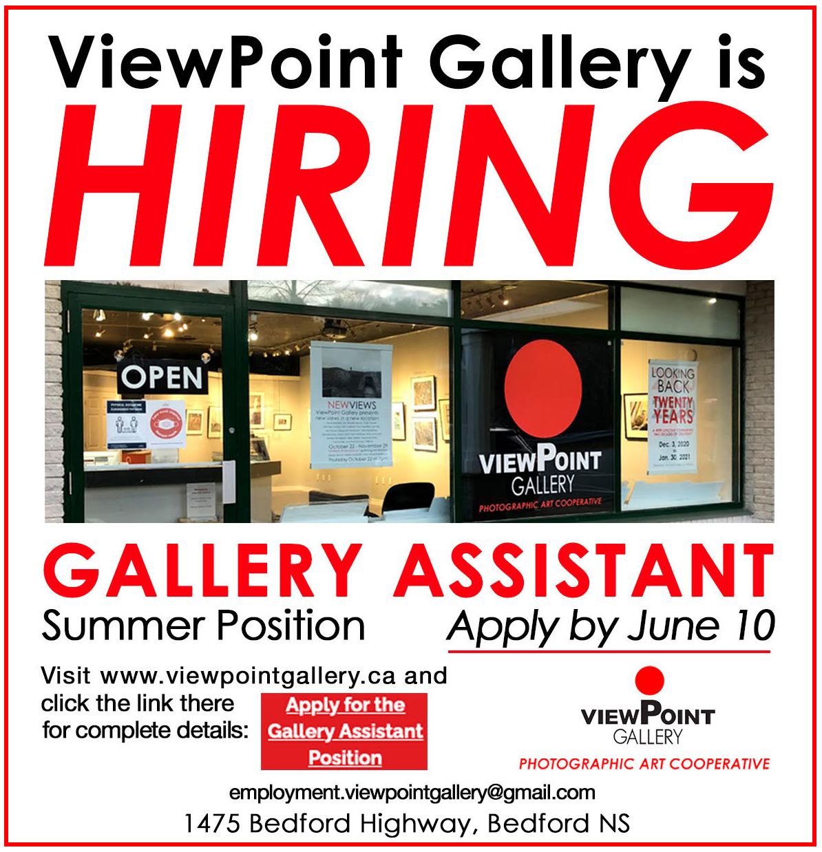 ViewPoint Gallery Is Seeking A Gallery Assistant Maritime Art Info   Maritime Art Info Job Graphic 1 