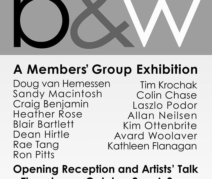 B&W. A group show celebrating black and white photography.
