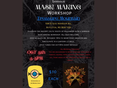 ArtWorks East Samhain Mask-Making Workshop: Treasure Mountain