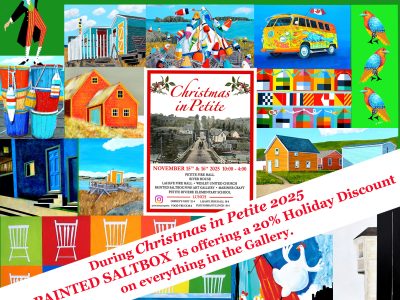 The Maritime Painted Saltbox Fine Art Gallery Invites You This Weekend to Christmas In Petite 2025