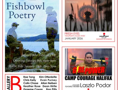 Opening this Thursday, January 8 at ViewPoint Gallery. 6-8pm. Free and open to all.