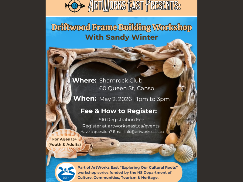 ArtWorks East Presents: Driftwood Frame Building Workshop with Sandy Winter