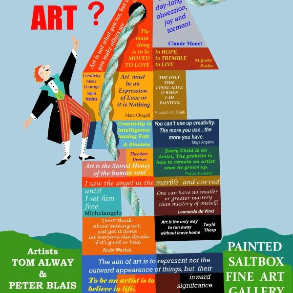 Abstracted Buoy asks What is Art? just before making a graceful splash