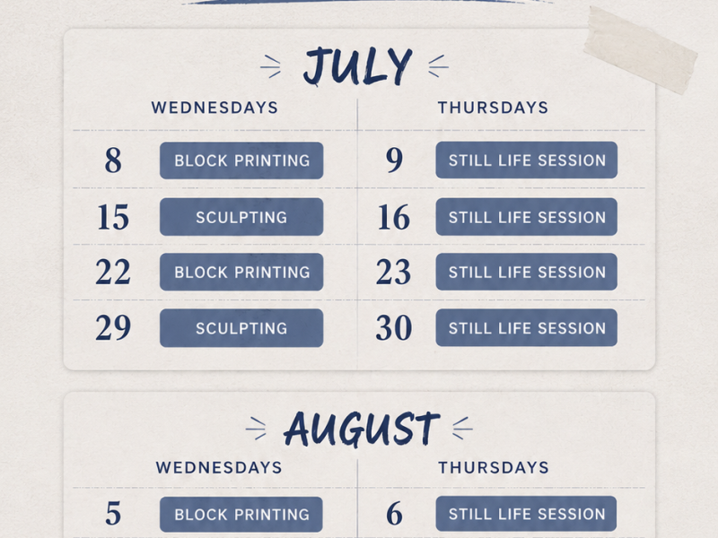 Summer Courses at In2Artz