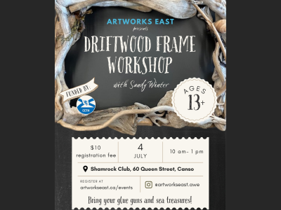 ArtWorks East Presents: Driftwood Frame Building Workshop with Sandy Winter