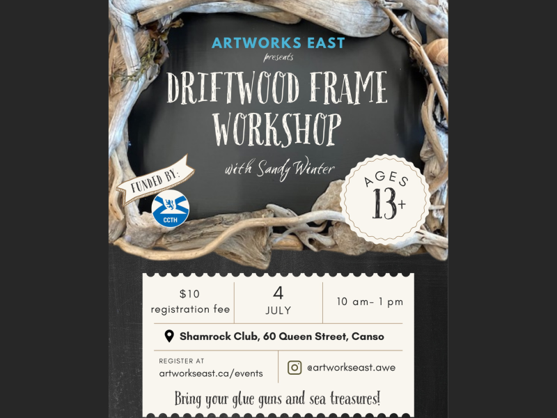 ArtWorks East Presents: Driftwood Frame Building Workshop with Sandy Winter