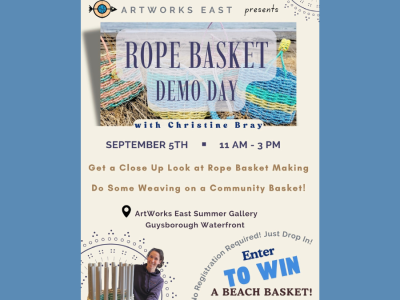 Rope Basket Demo Day with Christine Bray | ArtWorks East Summer Gallery