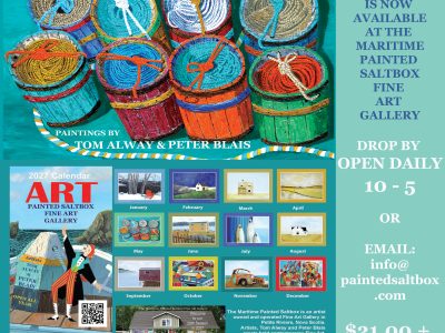 THE MARITIME PAINTED SALTBOX FINE ART GALLERY CALENDAR FOR THE YEAR 2027 IS NOW AVAILABLE