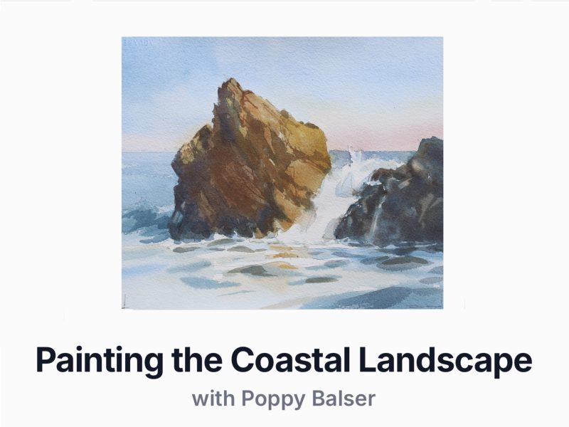 Painting the Coastal Landscape, an ONLINE watercolour workshop